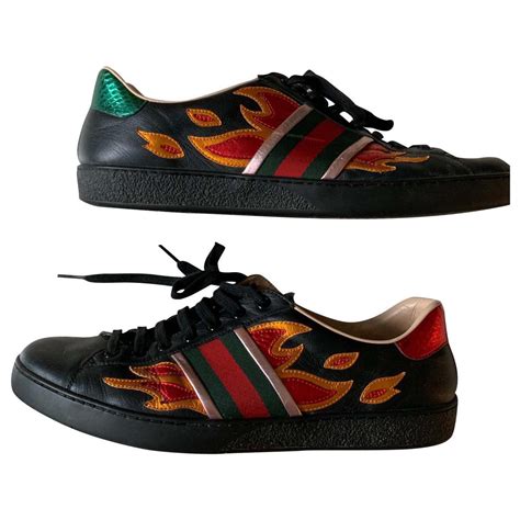 gucci flames for sale|gucci black flames.